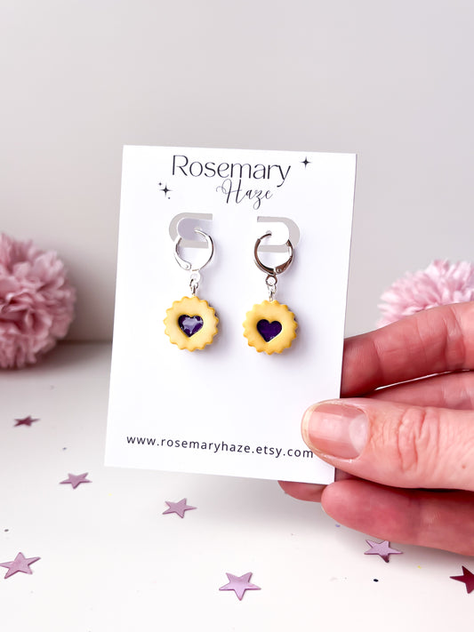 Halloween Jammy Heart Earrings