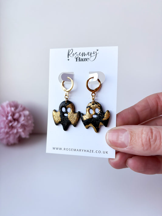 Black & Gold Ghost Huggies