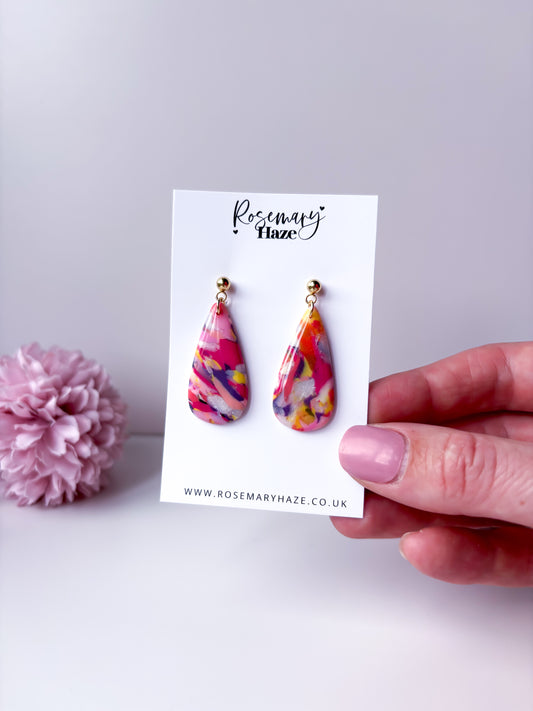 Summer Bouquet Teardrop Dangles