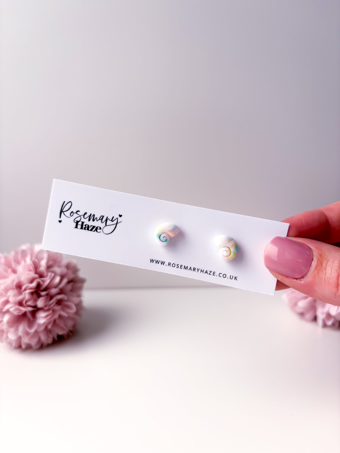 Pastel Shell Studs