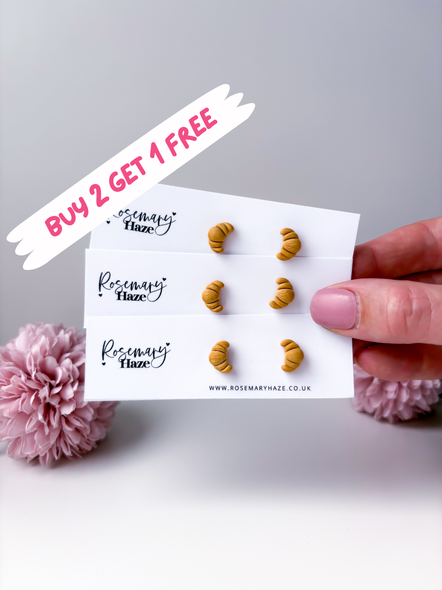 Croissant Studs