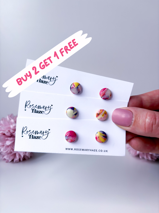 Summer Bouquet Circle Studs