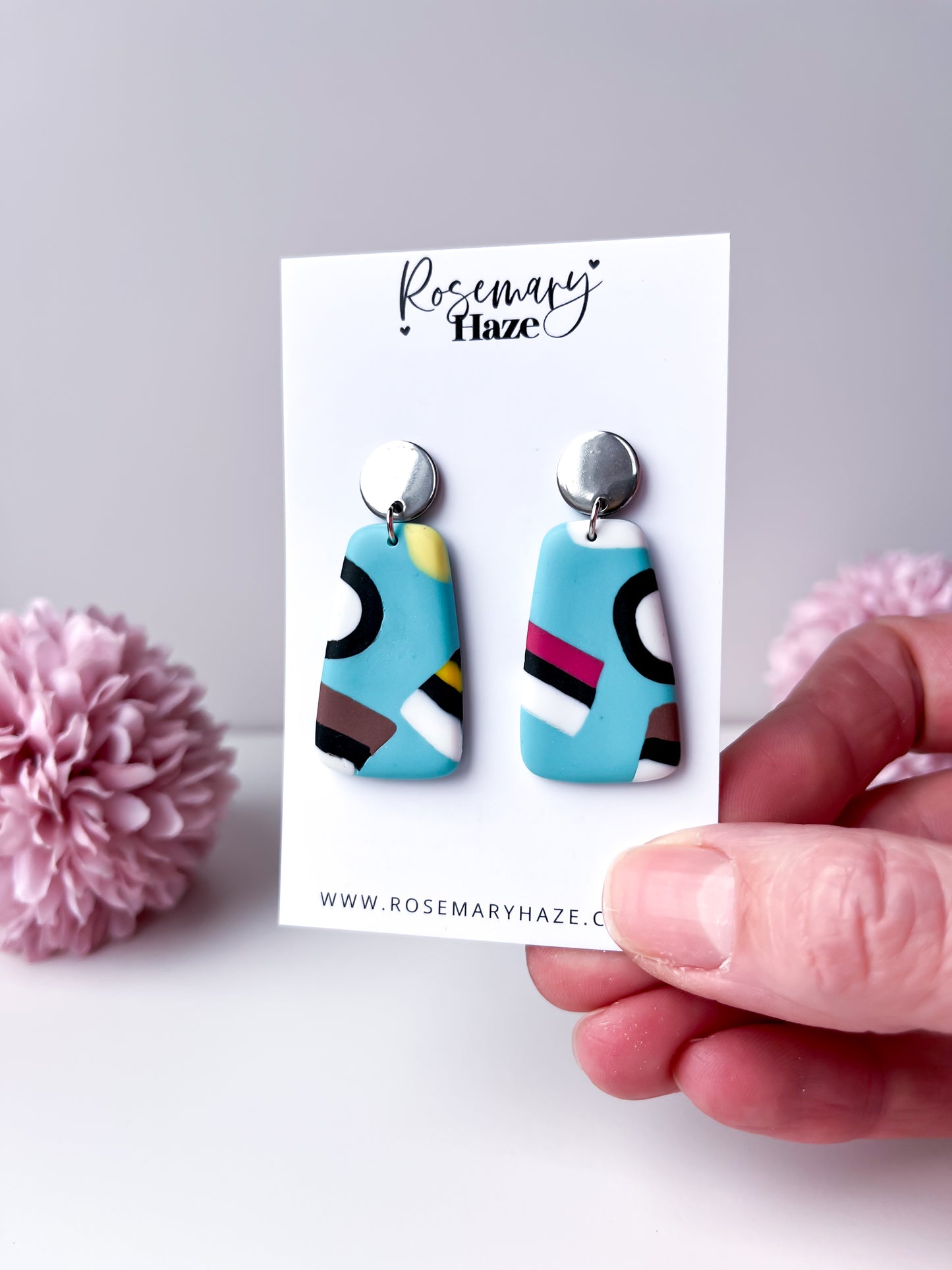 Blue Liquorice Allsorts Earrings - day 26 🏡
