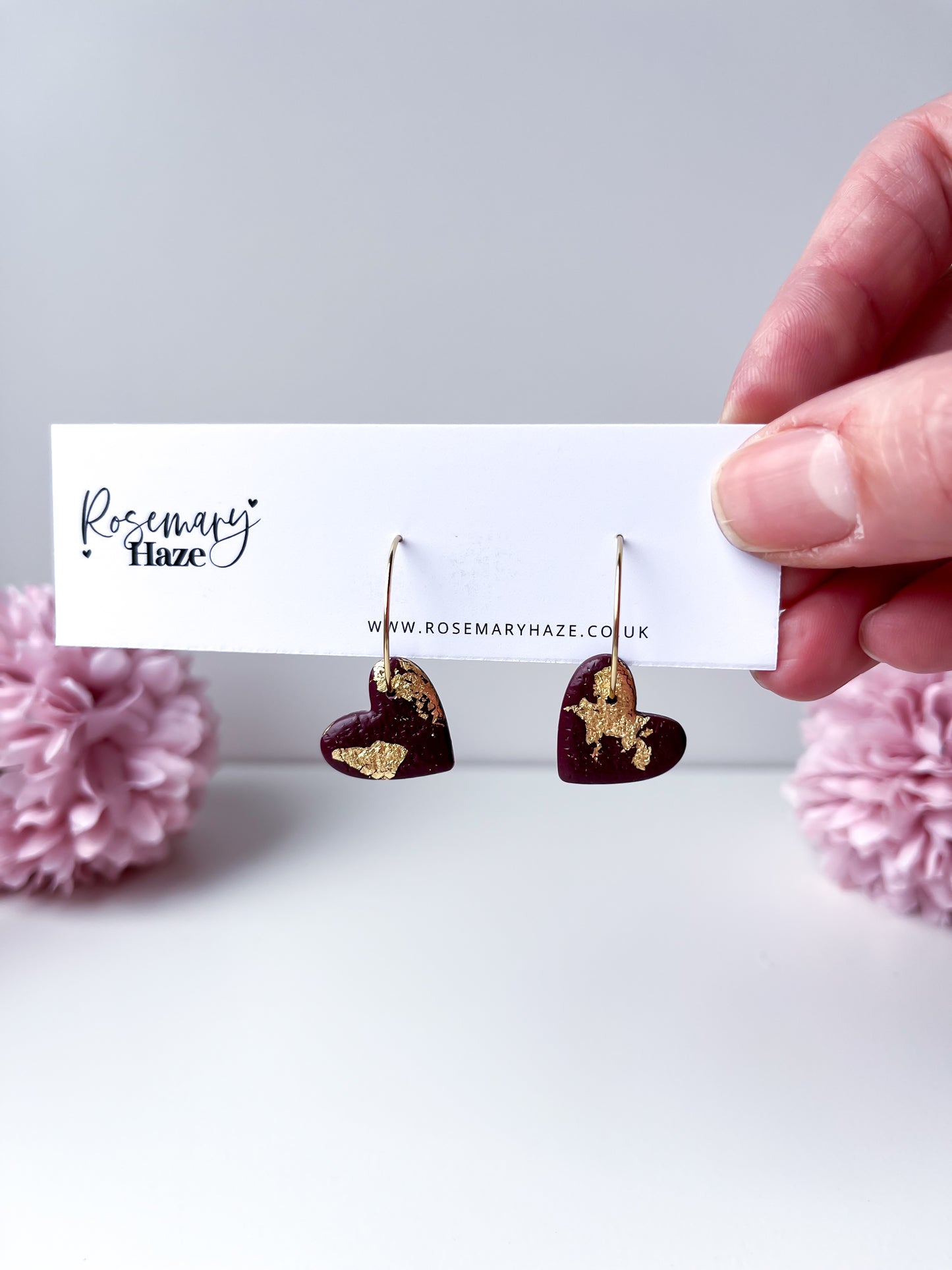 Heart Hoops - Mulberry