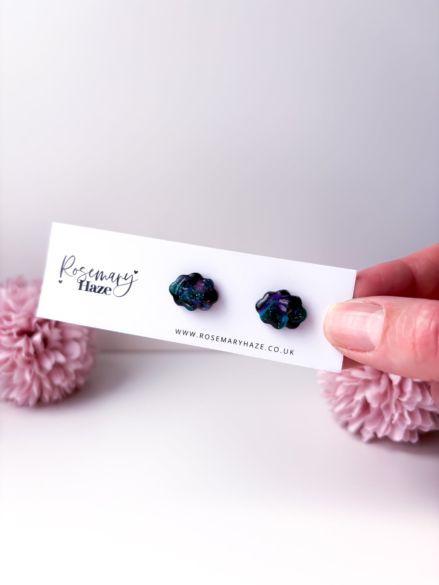 Galaxy Cloud Stud Earrings