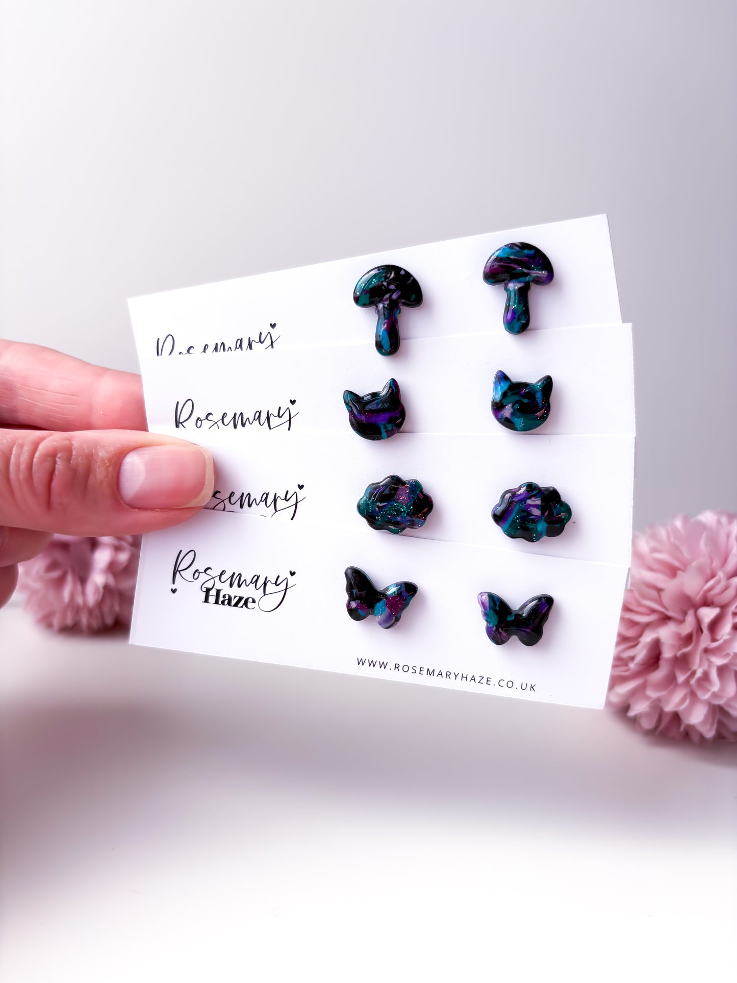 Galaxy Cloud Stud Earrings