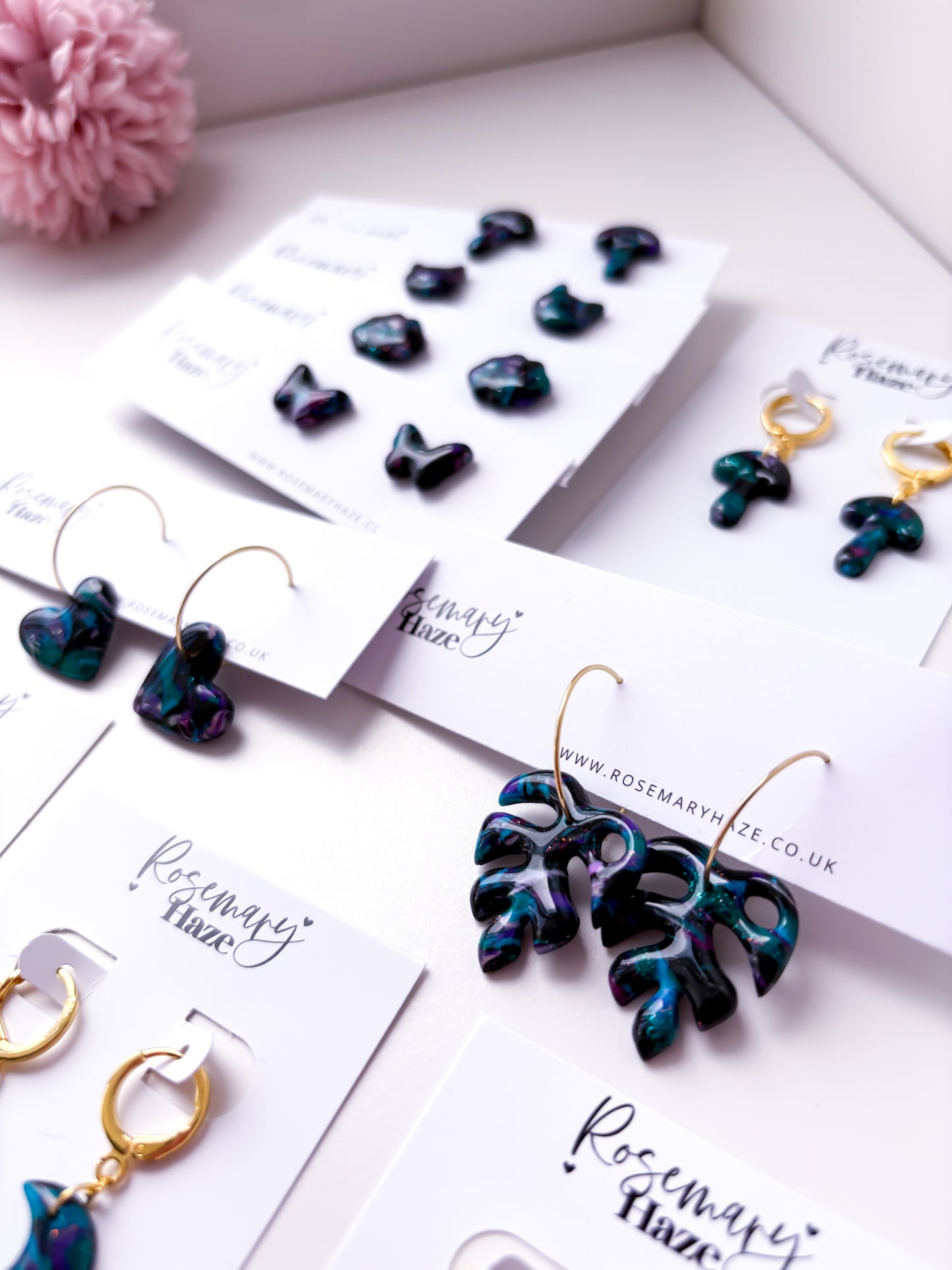 Galaxy Monstera Hoops
