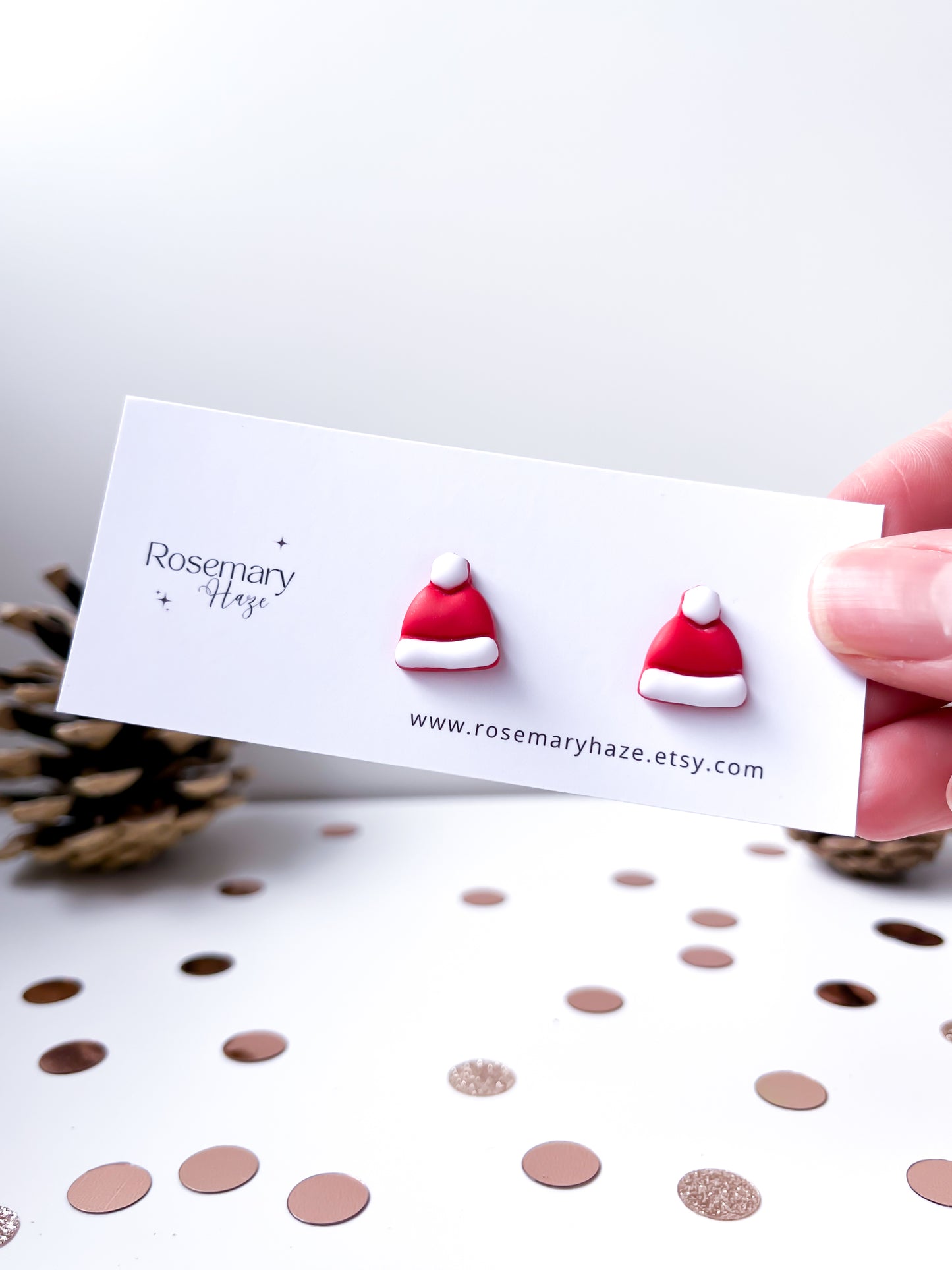 Santa Hats Stud Earrings