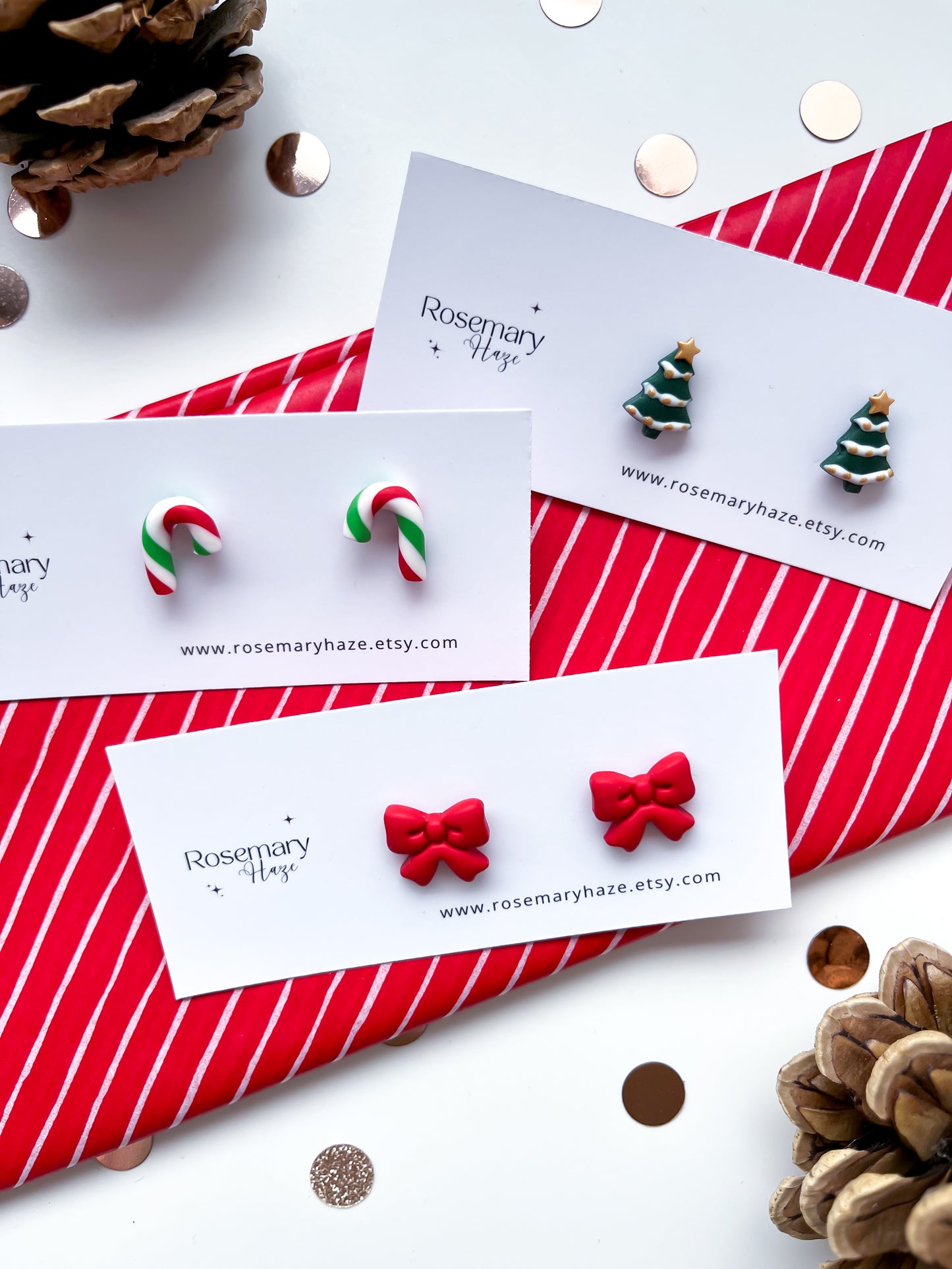 Santa Hats Stud Earrings