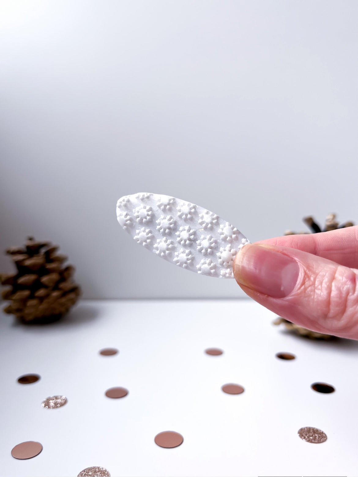snowflake hairclip