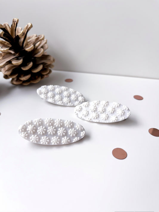 snowflake hairclip