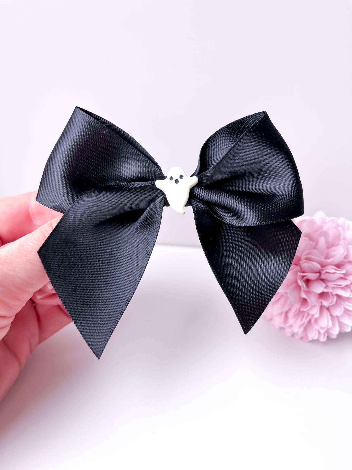 Ghost hair bows (aligator clip)