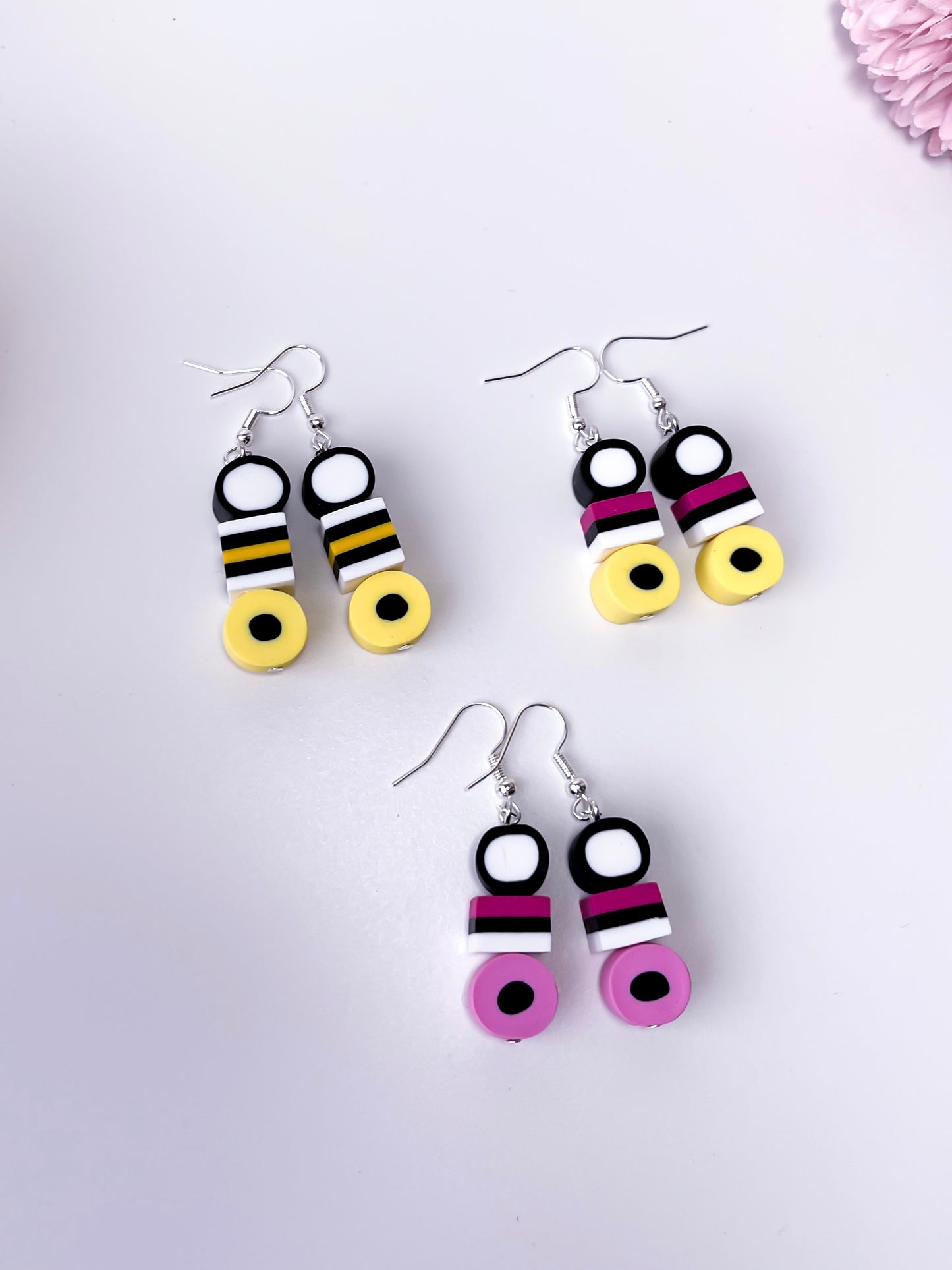Liquorice allsorts earrings