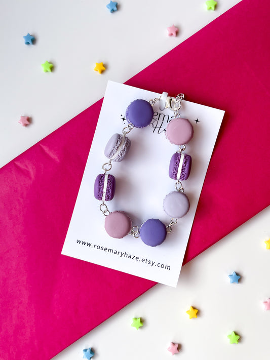 Purple Macaron Bracelet