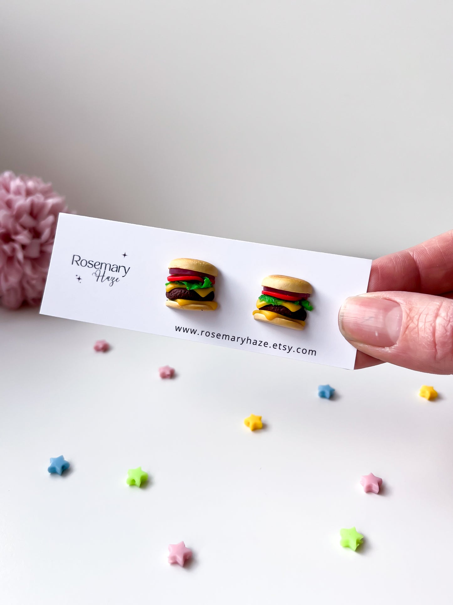 Burger Stud Earrings