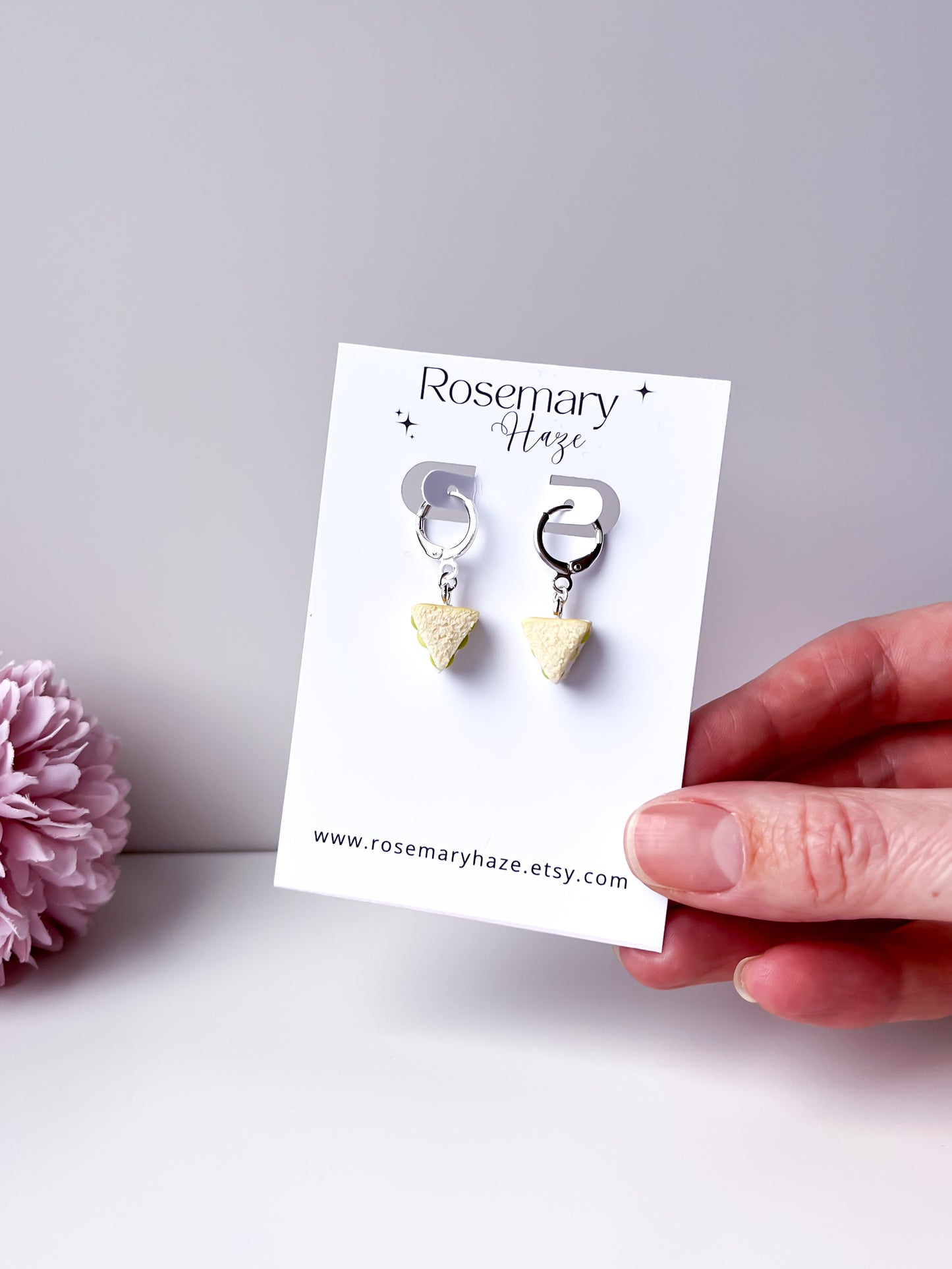 Sandwich Huggie Hoop Earrings