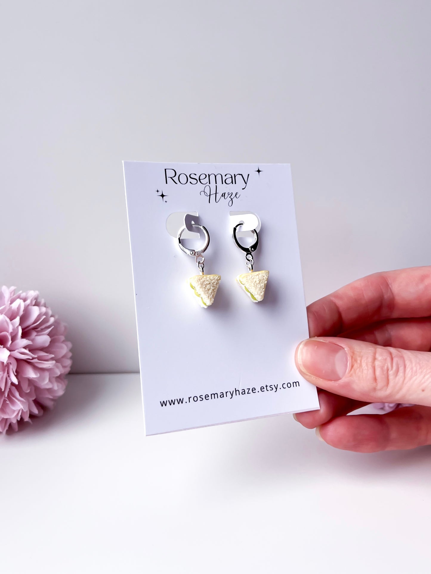 Sandwich Huggie Hoop Earrings