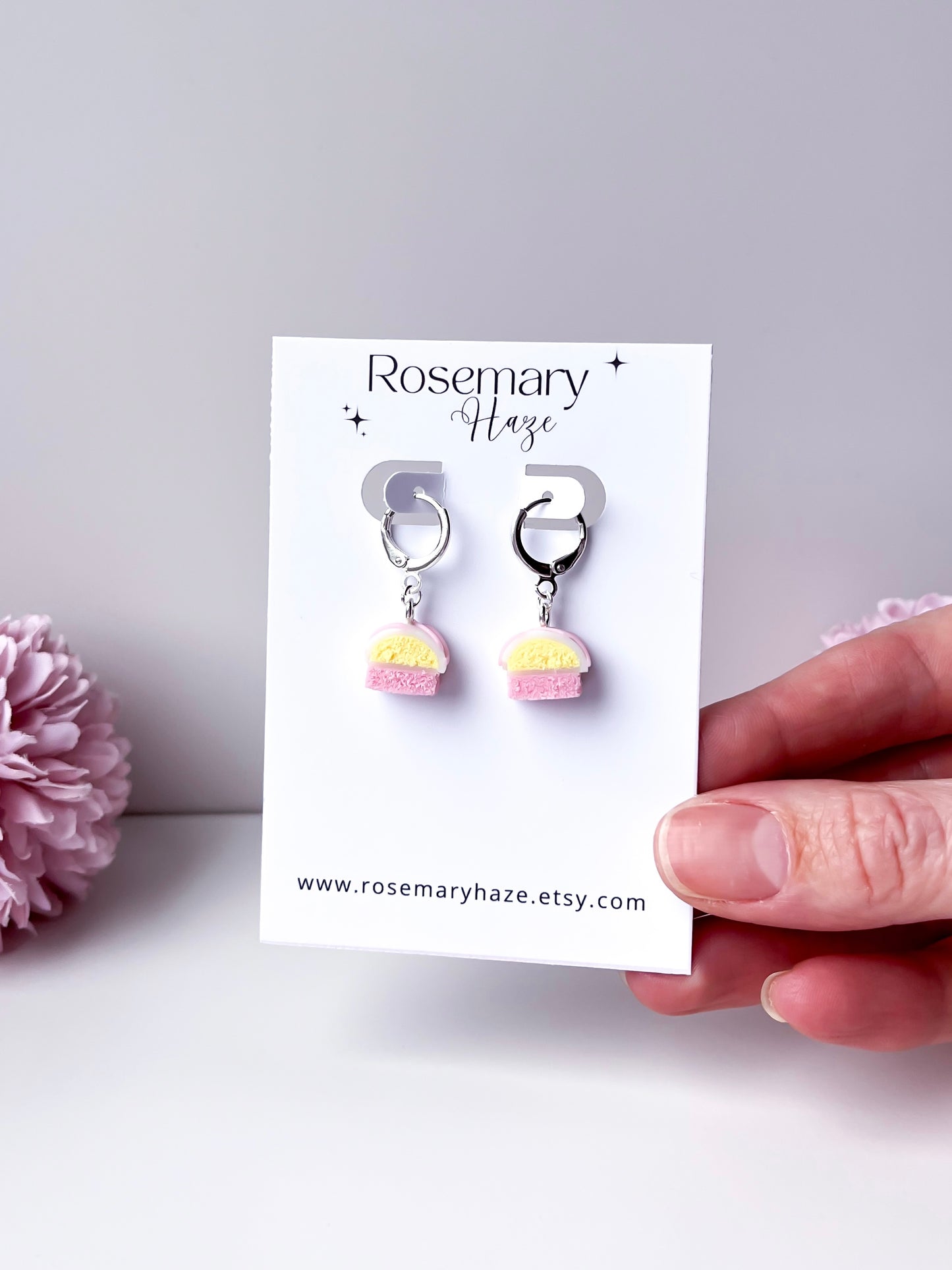 Angel Cake Huggie Hoop Earrings