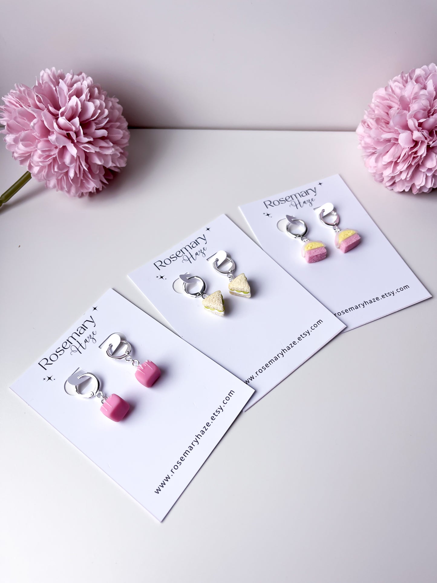 Angel Cake Huggie Hoop Earrings