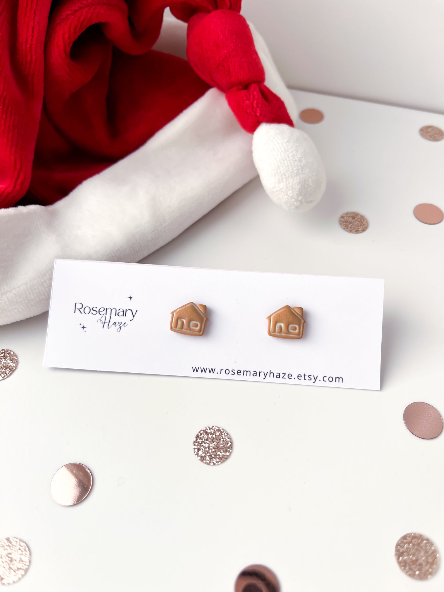 Gingerbread House Stud Earrings - BUY 2 GET 1 FREE 🎉