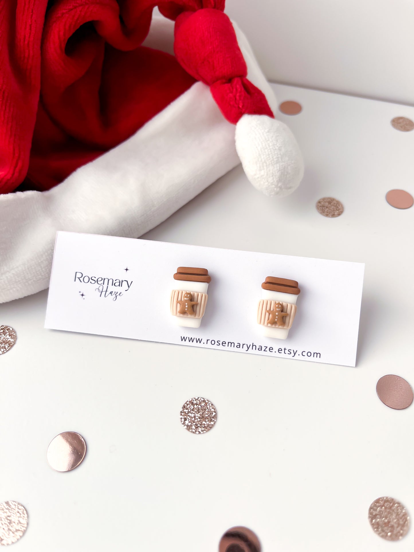 Gingerbread Latte Stud Earrings - BUY 2 GET 1 FREE 🎉