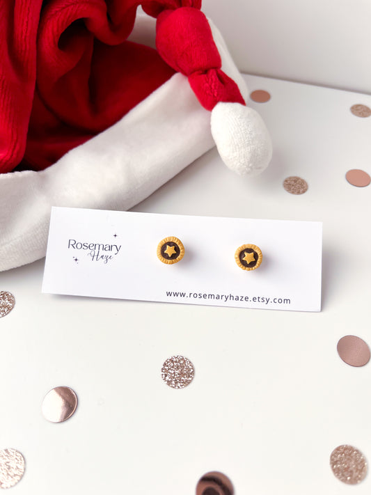 Mince Pie Stud Earrings - BUY 2 GET 1 FREE 🎉