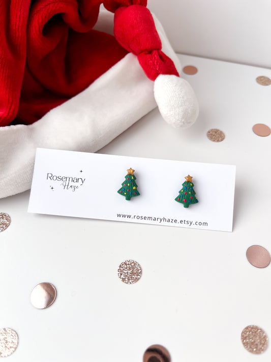 Christmas Tree Stud Earrings - BUY 2 GET 1 FREE 🎉