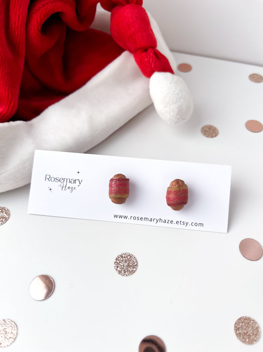 Pigs in Blankets Stud Earrings - BUY 2 GET 1 FREE 🎉