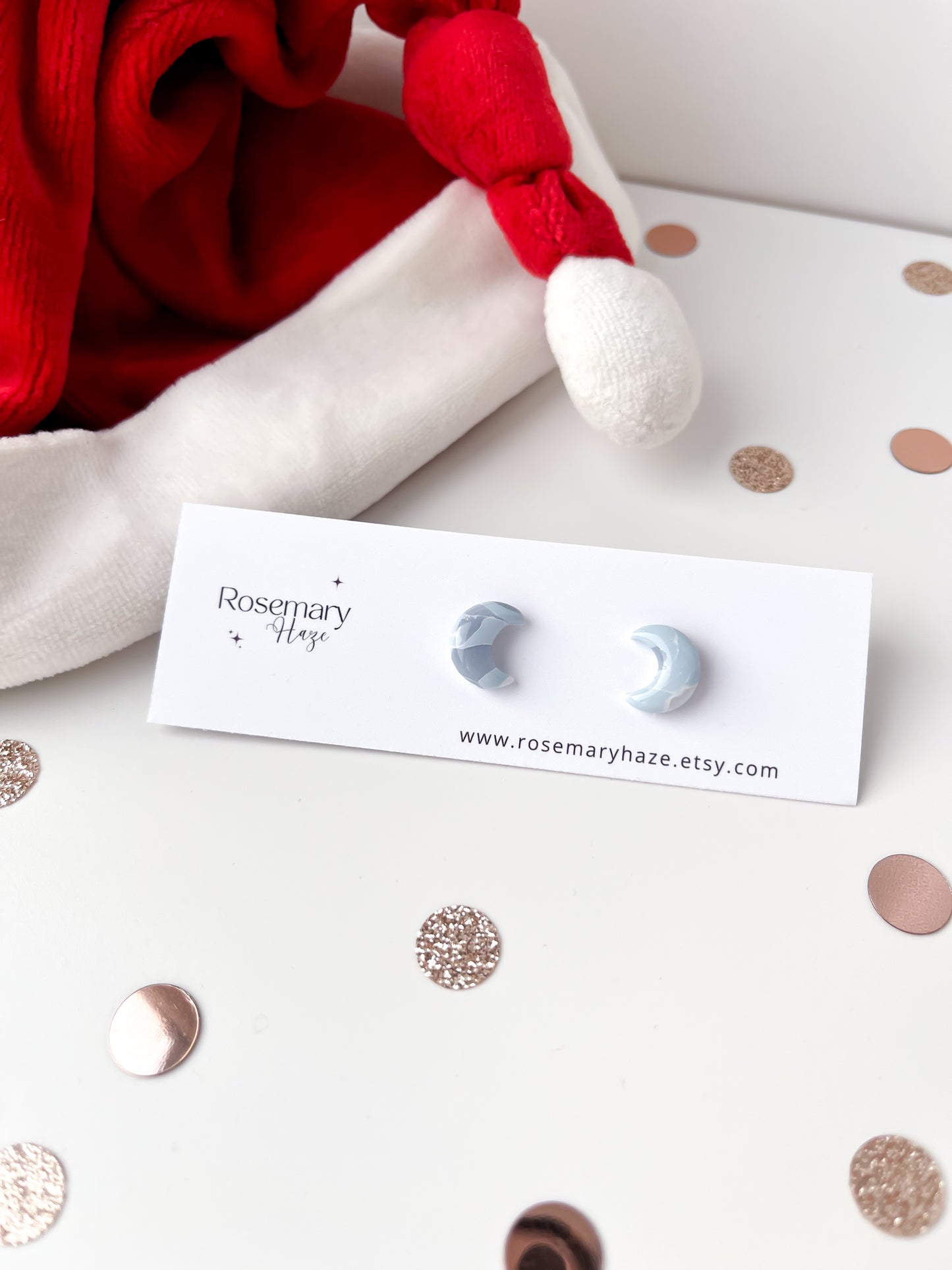 Winter Marble Mini Studs