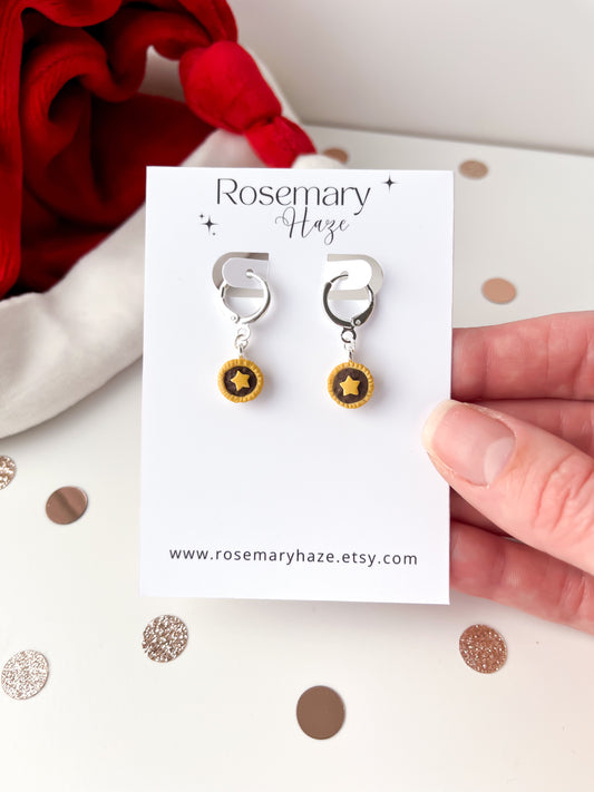 Mince Pie Huggie Hoop Earrings