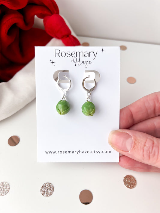 Sprouts Huggie Hoop Earrings