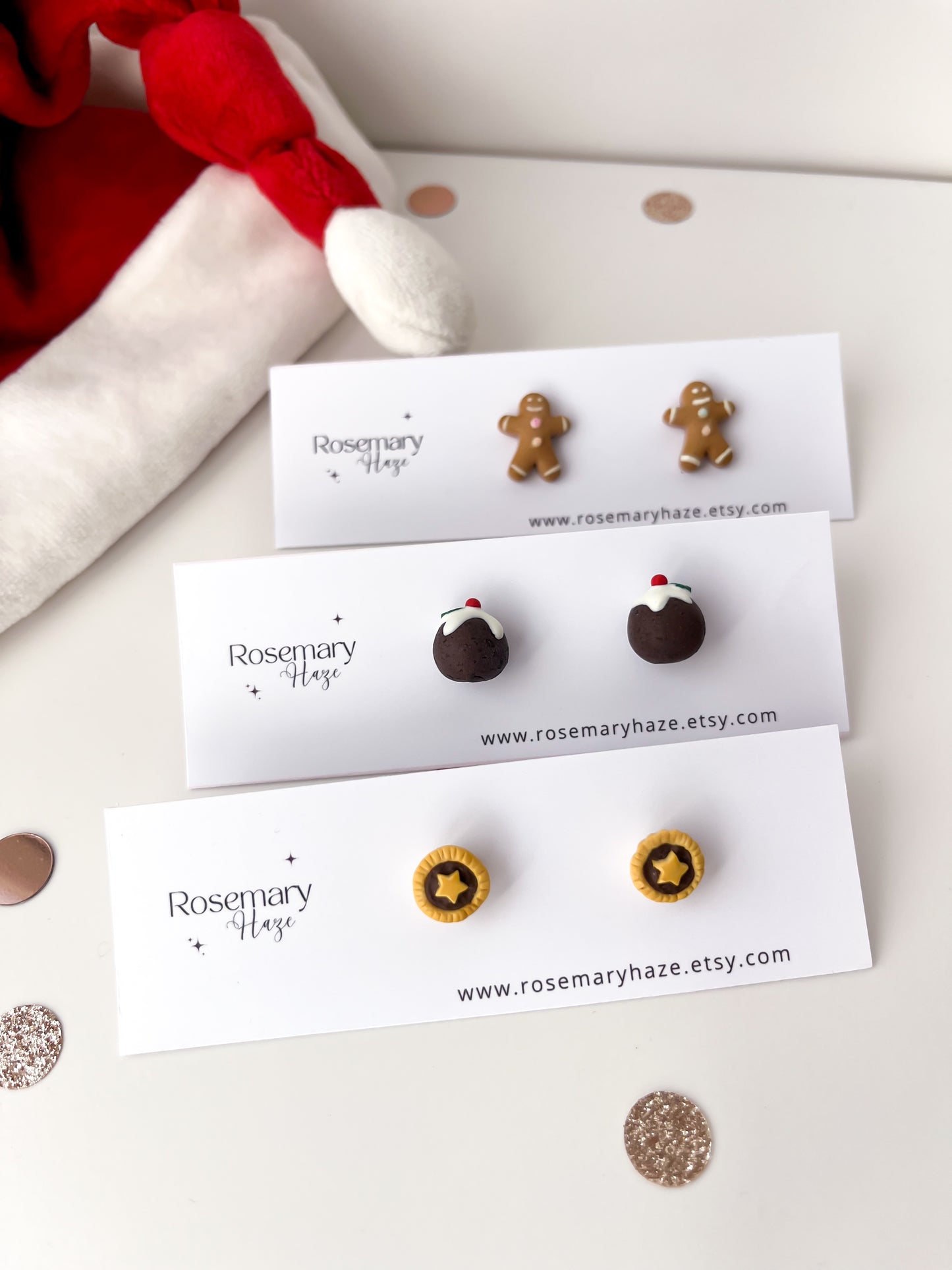 Mince Pie Stud Earrings - BUY 2 GET 1 FREE 🎉