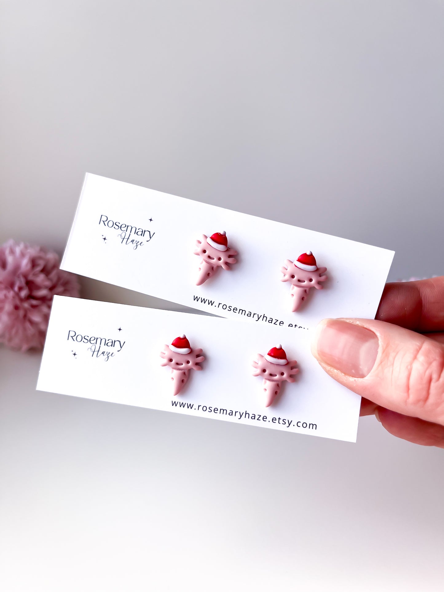 Santa Hat Duck Studs