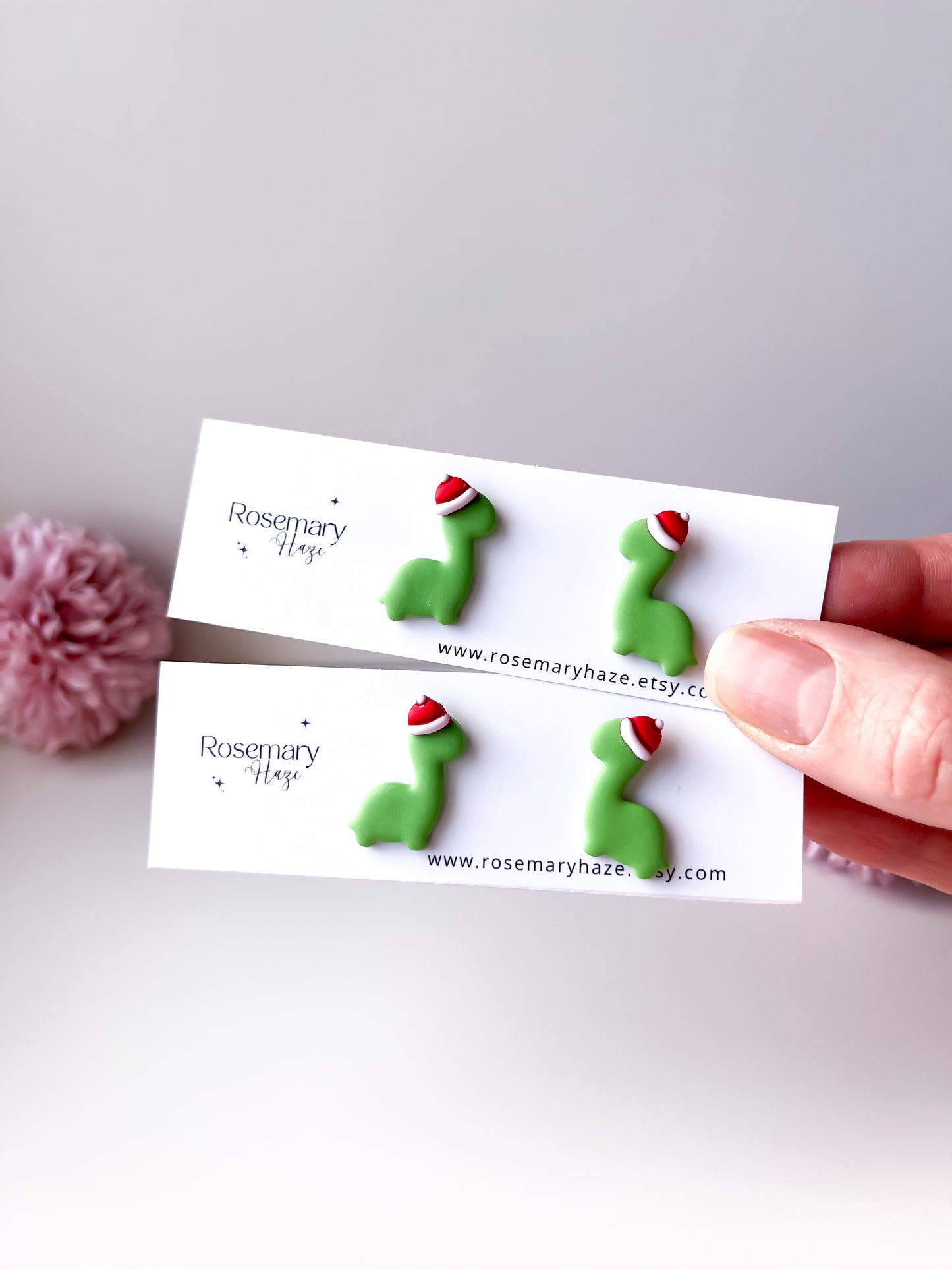 Santa Hat Duck Studs