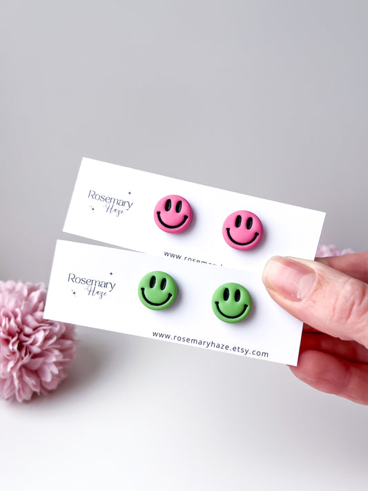 Smiley Face Studs
