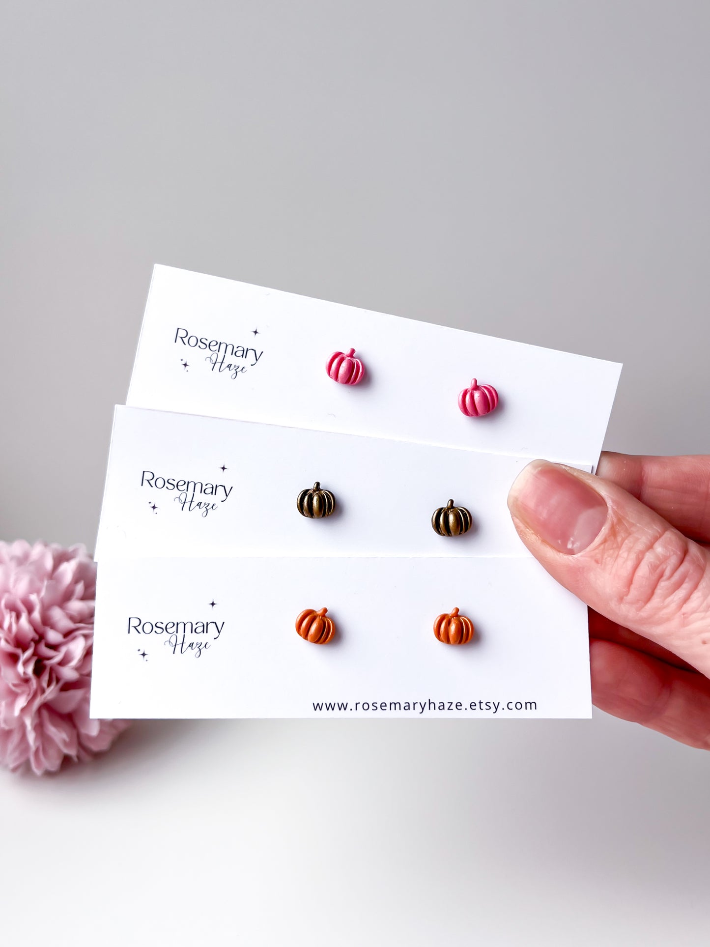 Mini Pumpkin Studs