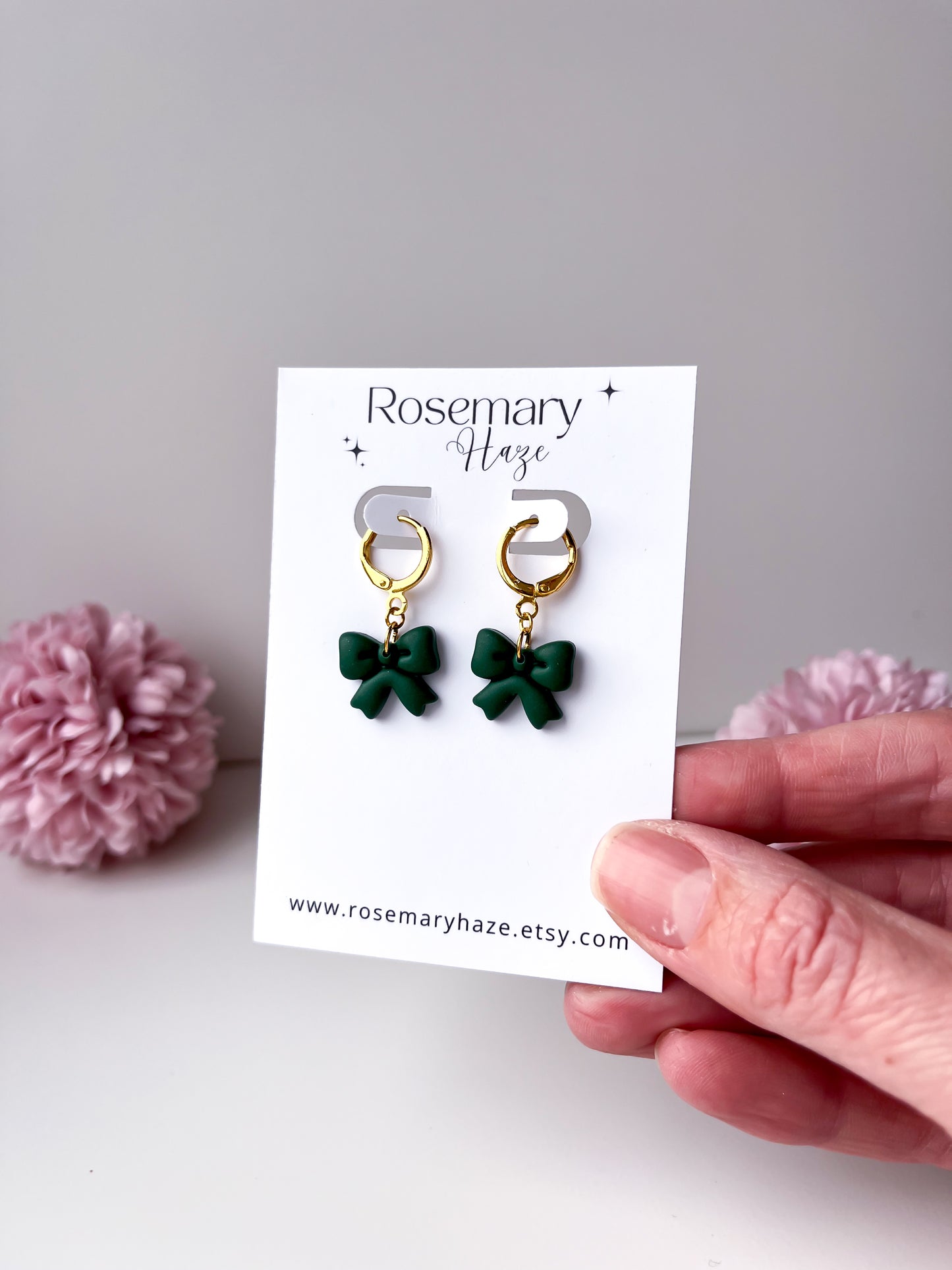 Christmas Bow Huggies