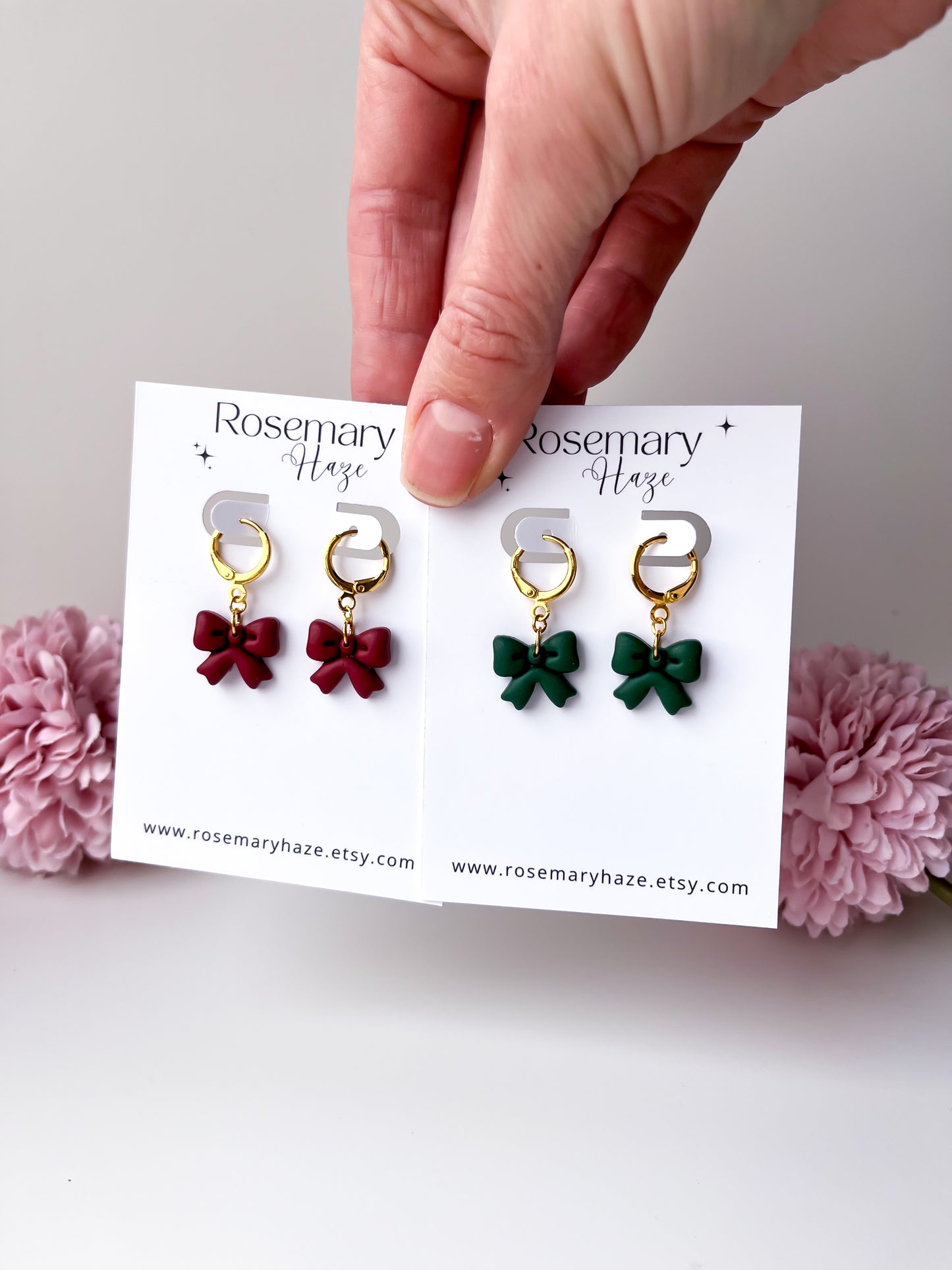 Christmas Bow Huggies