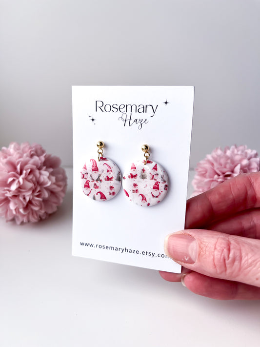 Christmas Gnome Dangle Earrings