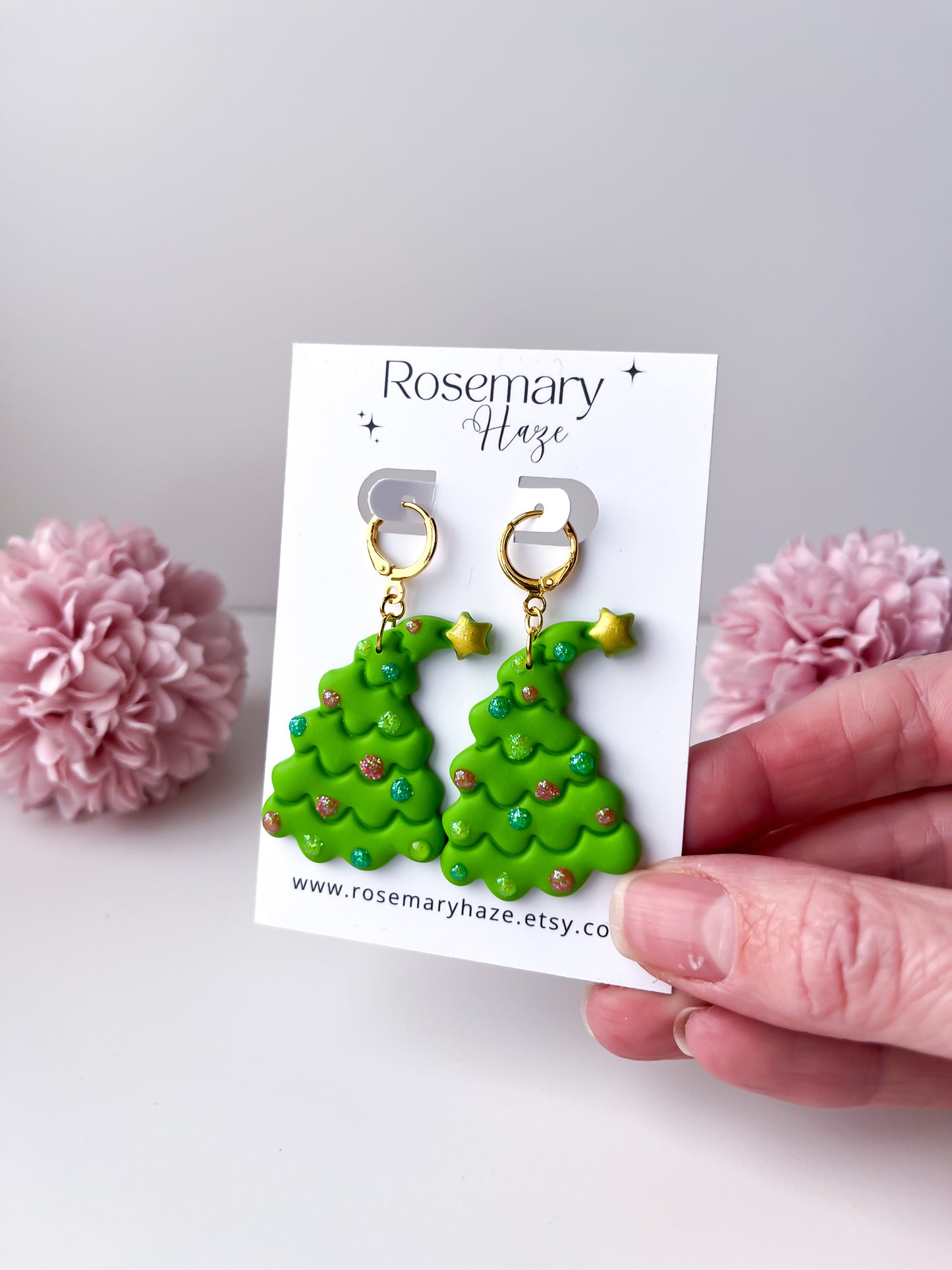 Grinch Tree Earrings