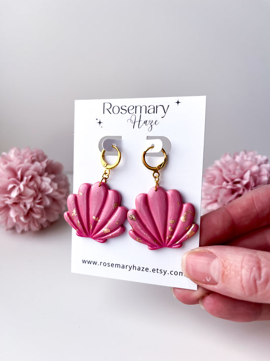 Pink Shell Earrings