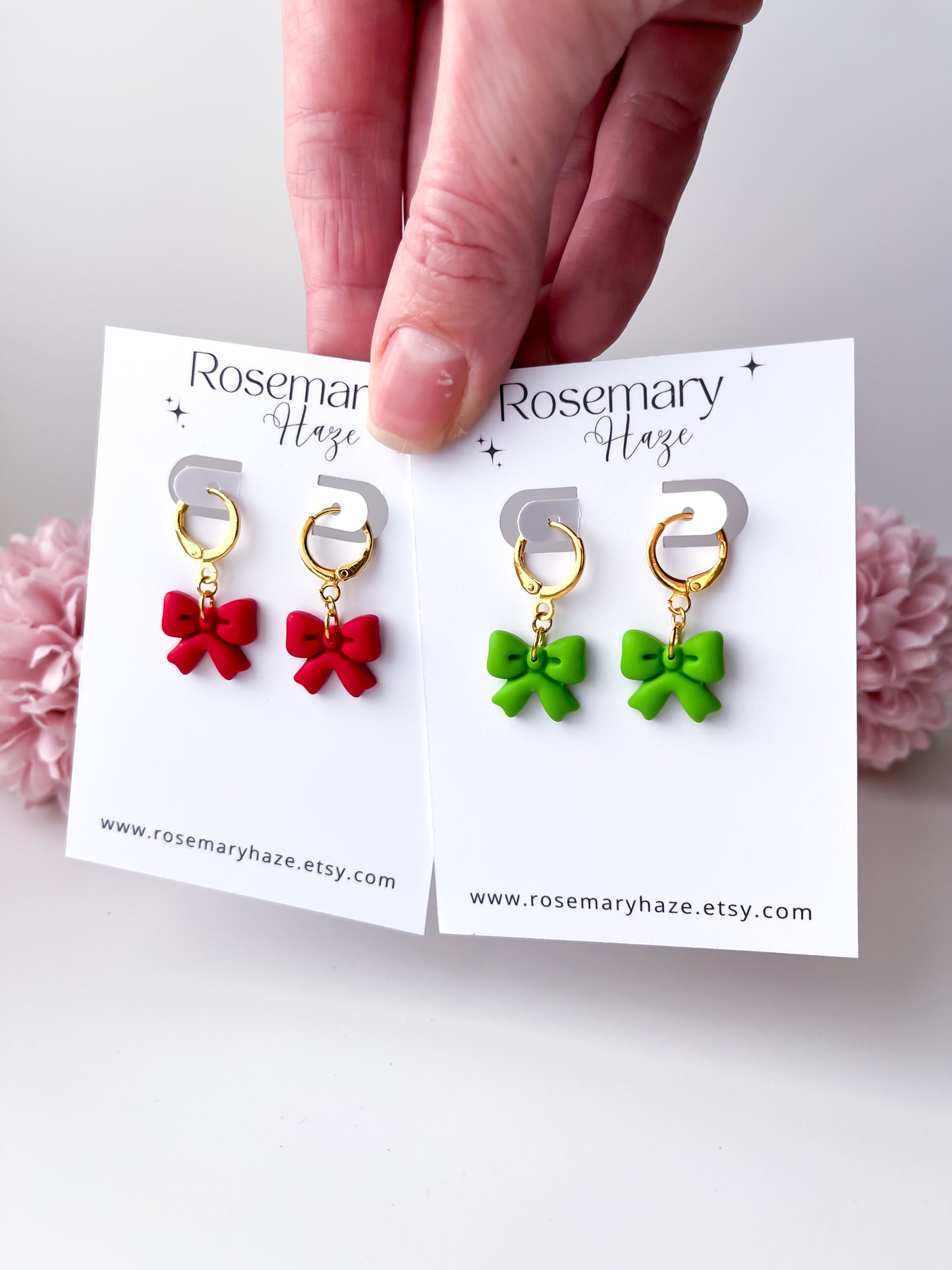 Bright Christmas Bow Huggies