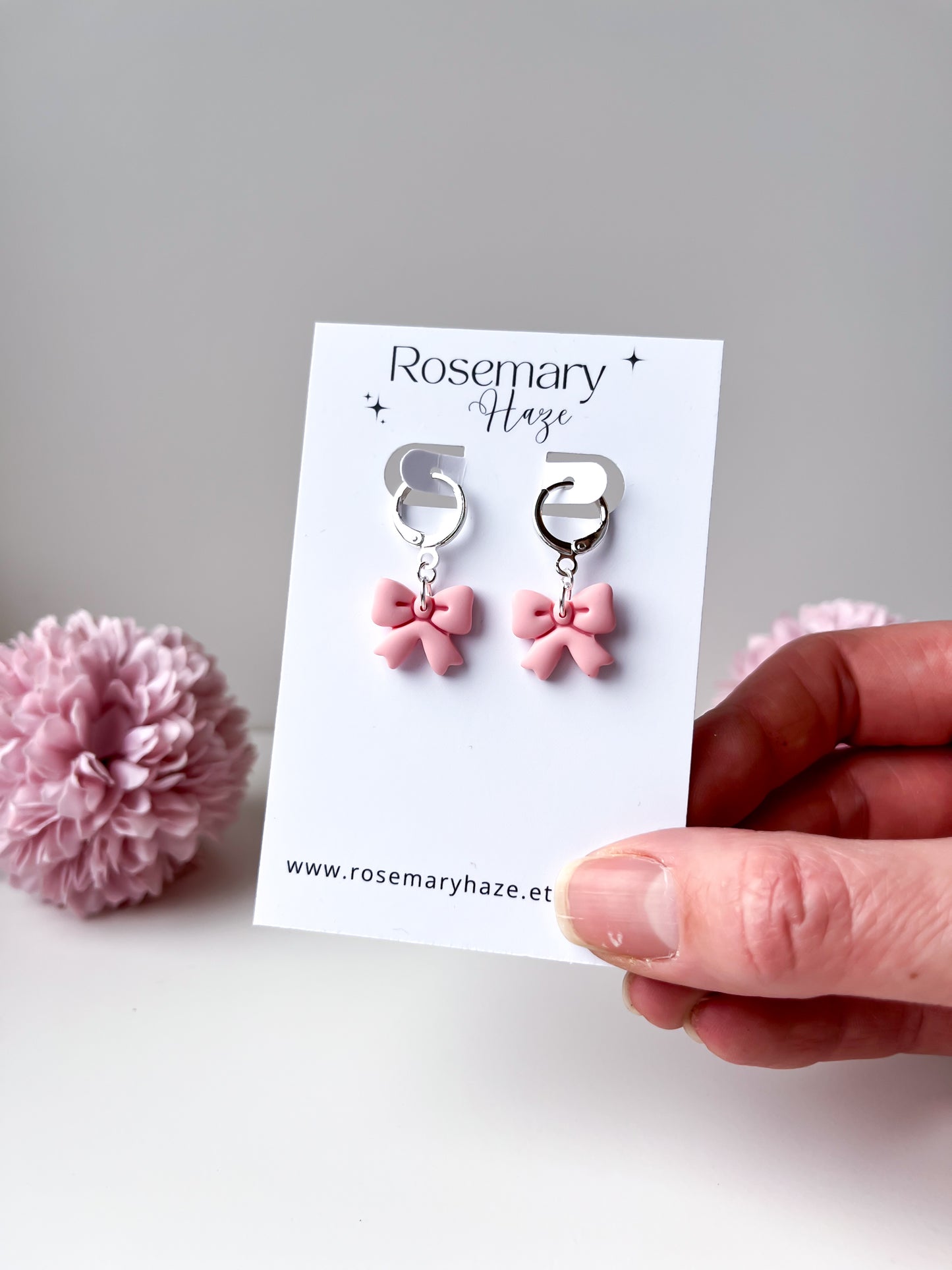 Baby Pink Bow Huggies