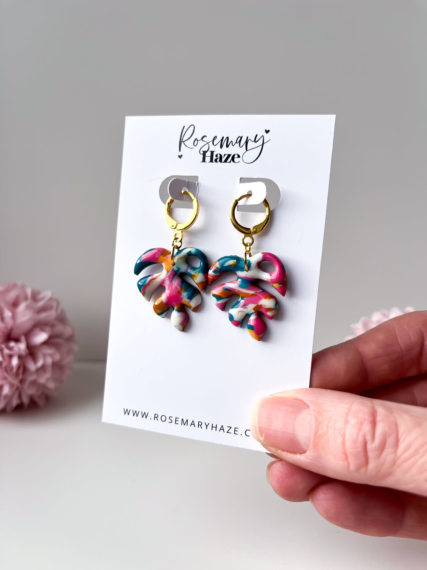 Moroccan Monstera Earrings - day 3 🏡