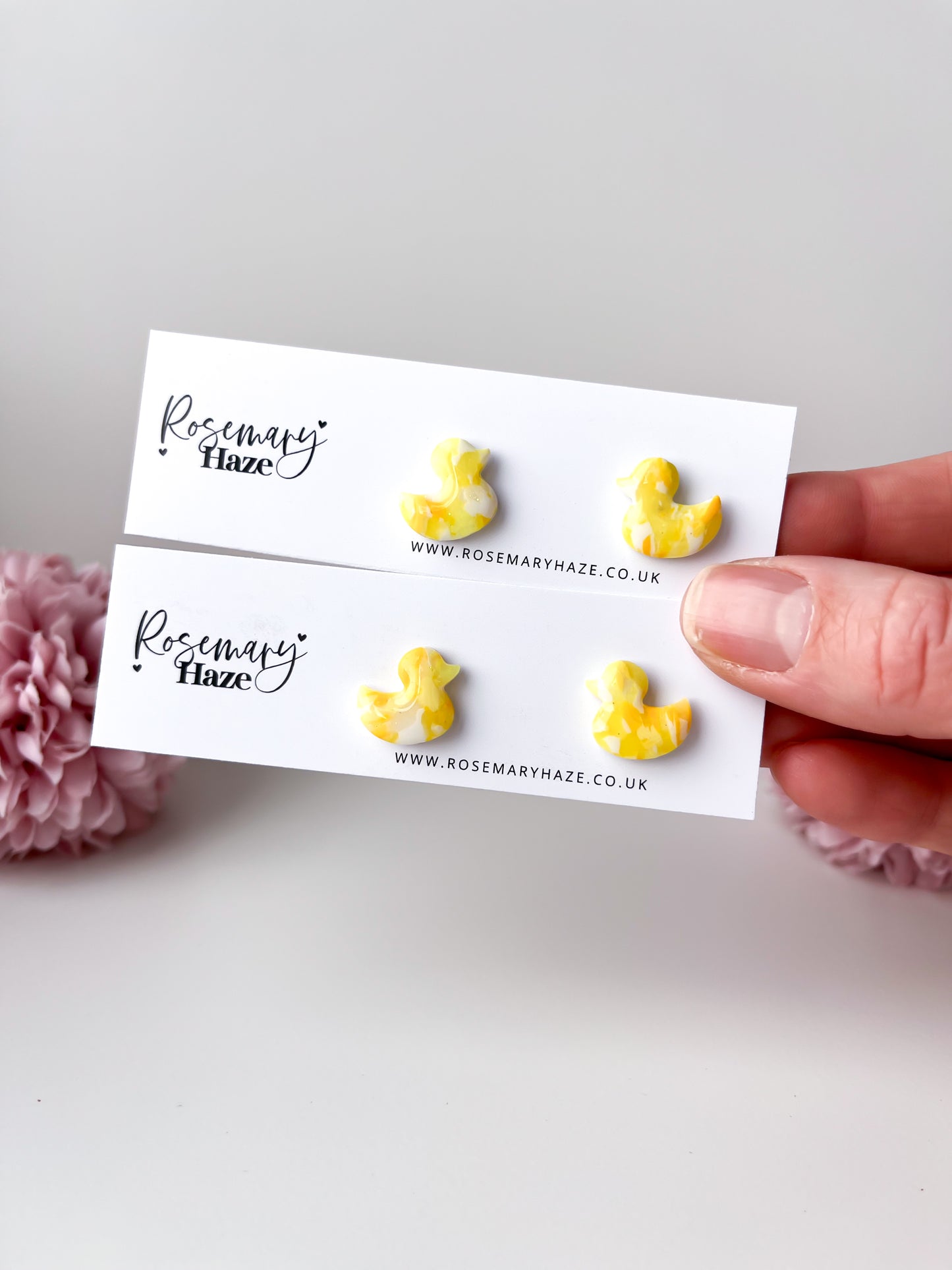 Yellow Duck Studs