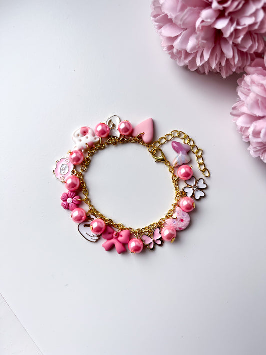 Pink Charm Bracelet