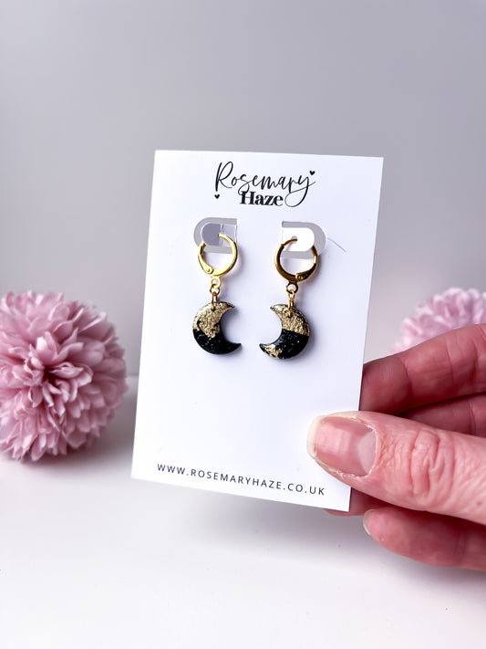 Black & Gold Moon Huggies