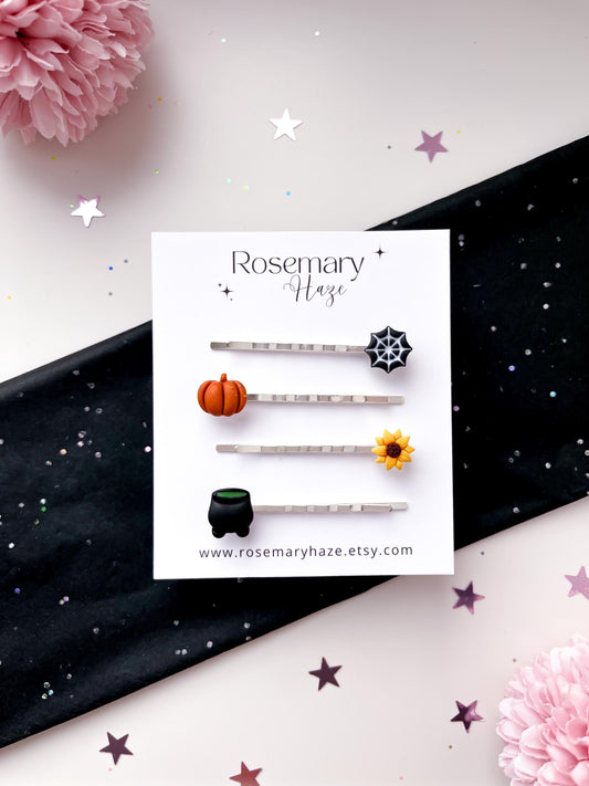 Halloween Hair Pins - set of 2