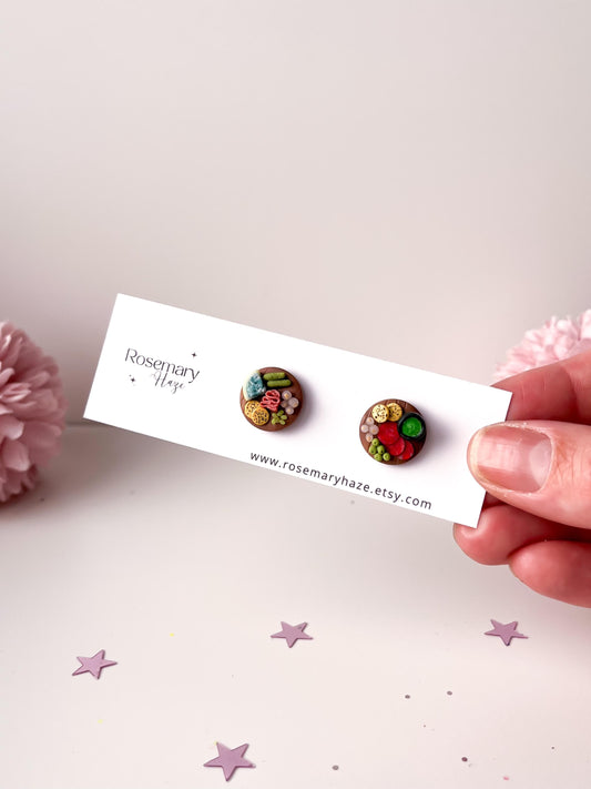 Spooky Charcuterie Board Stud Earrings