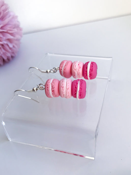 Pink Macaron Earrings
